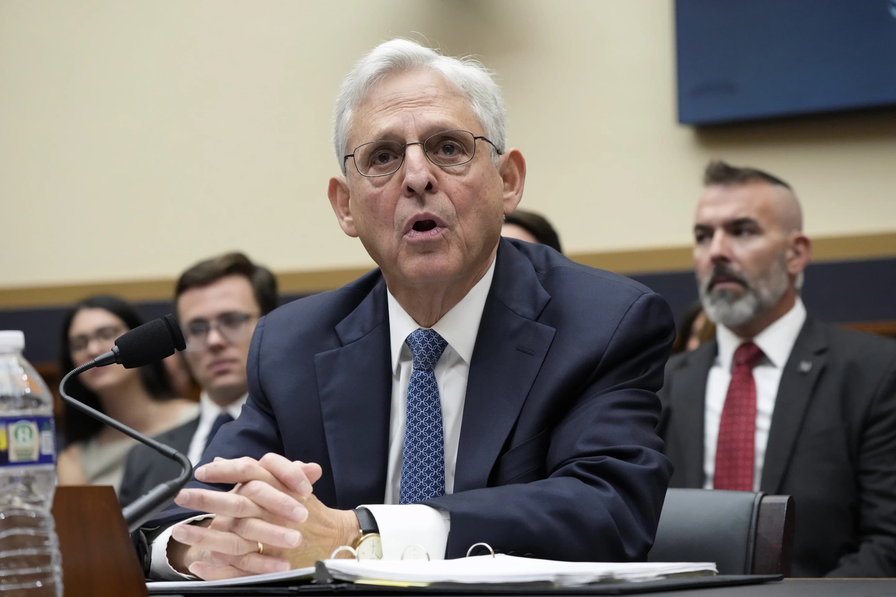 Merrick Garland speaking before the House Judiciary Commitee