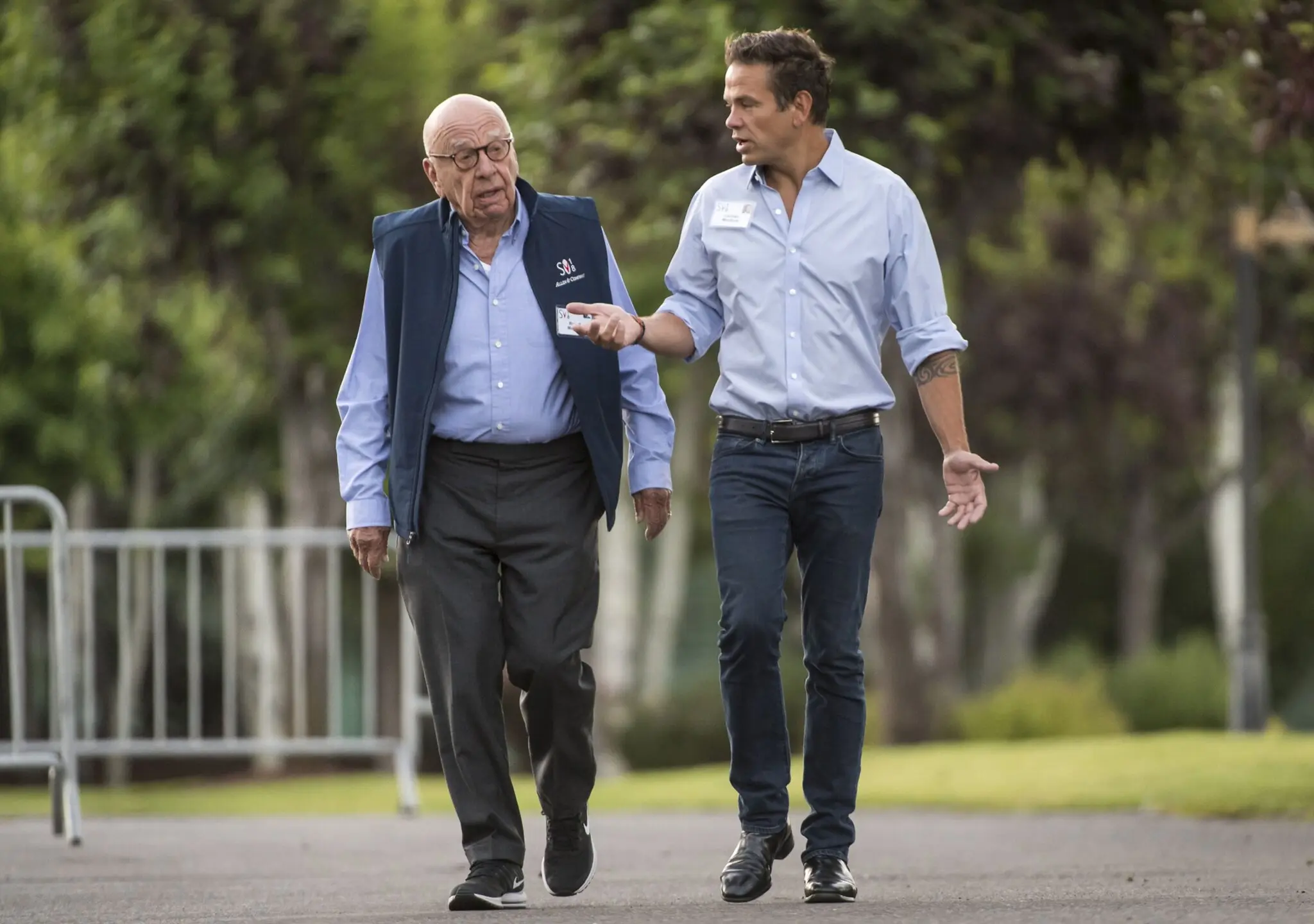 CEO and chairman of Fox Corp and his son