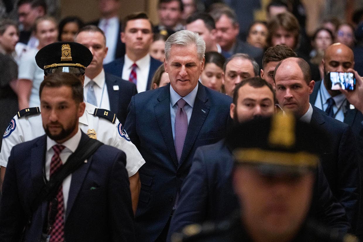 Kevin McCarthy in the US Capitol