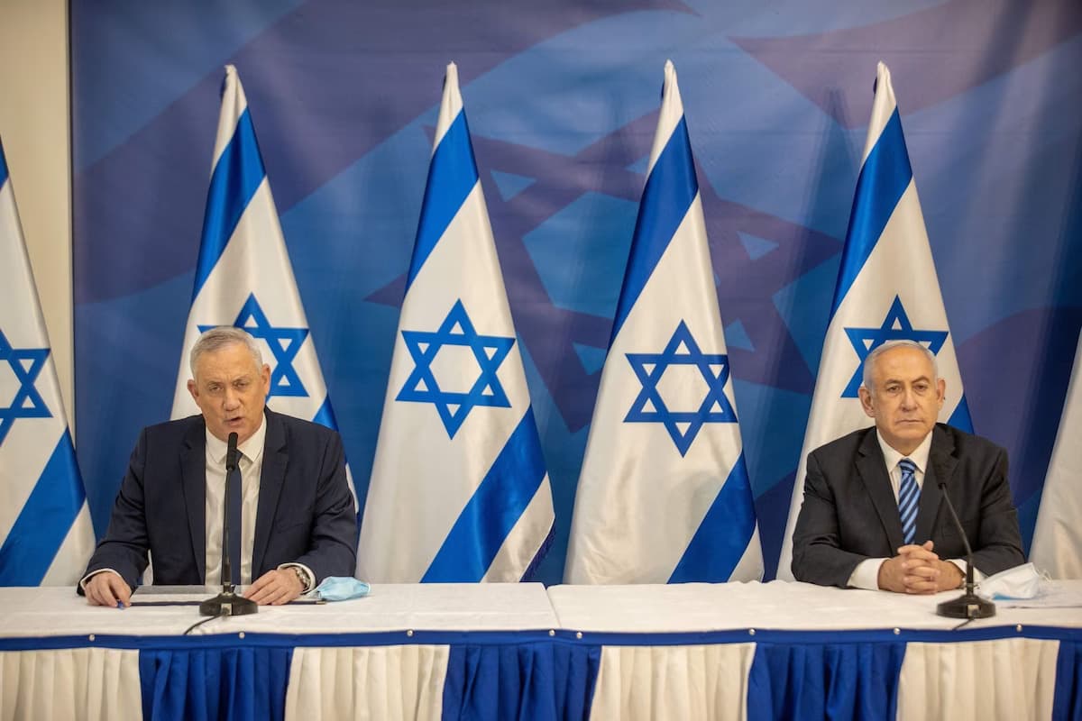 Benny Gantz and Benjamin Netanyahu