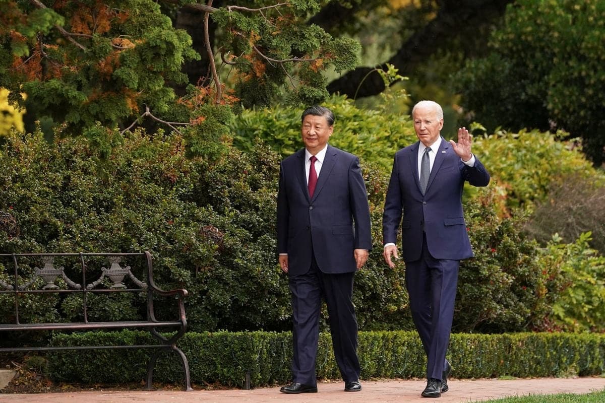 Joe Biden and Xi Jinping