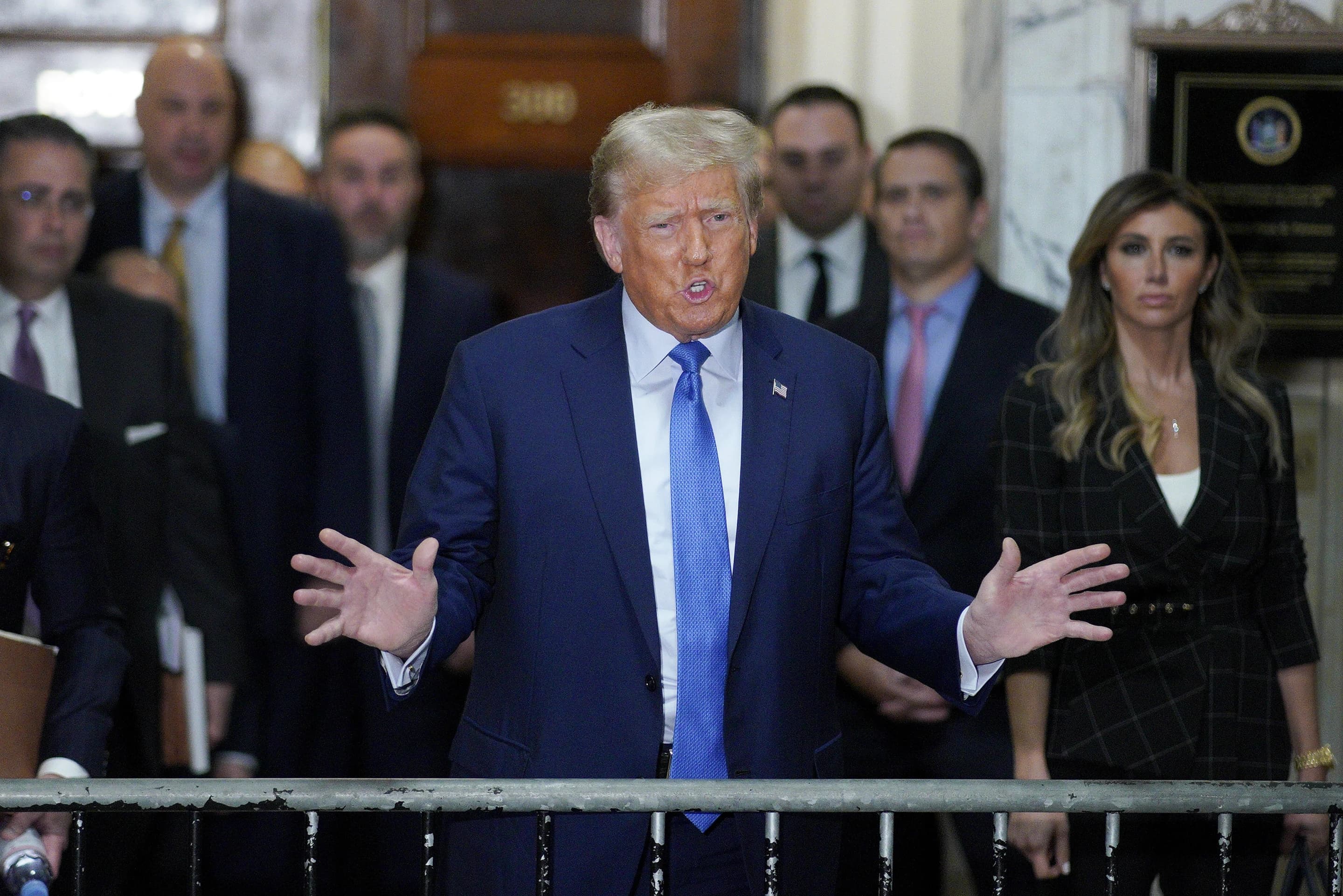 Trump in court