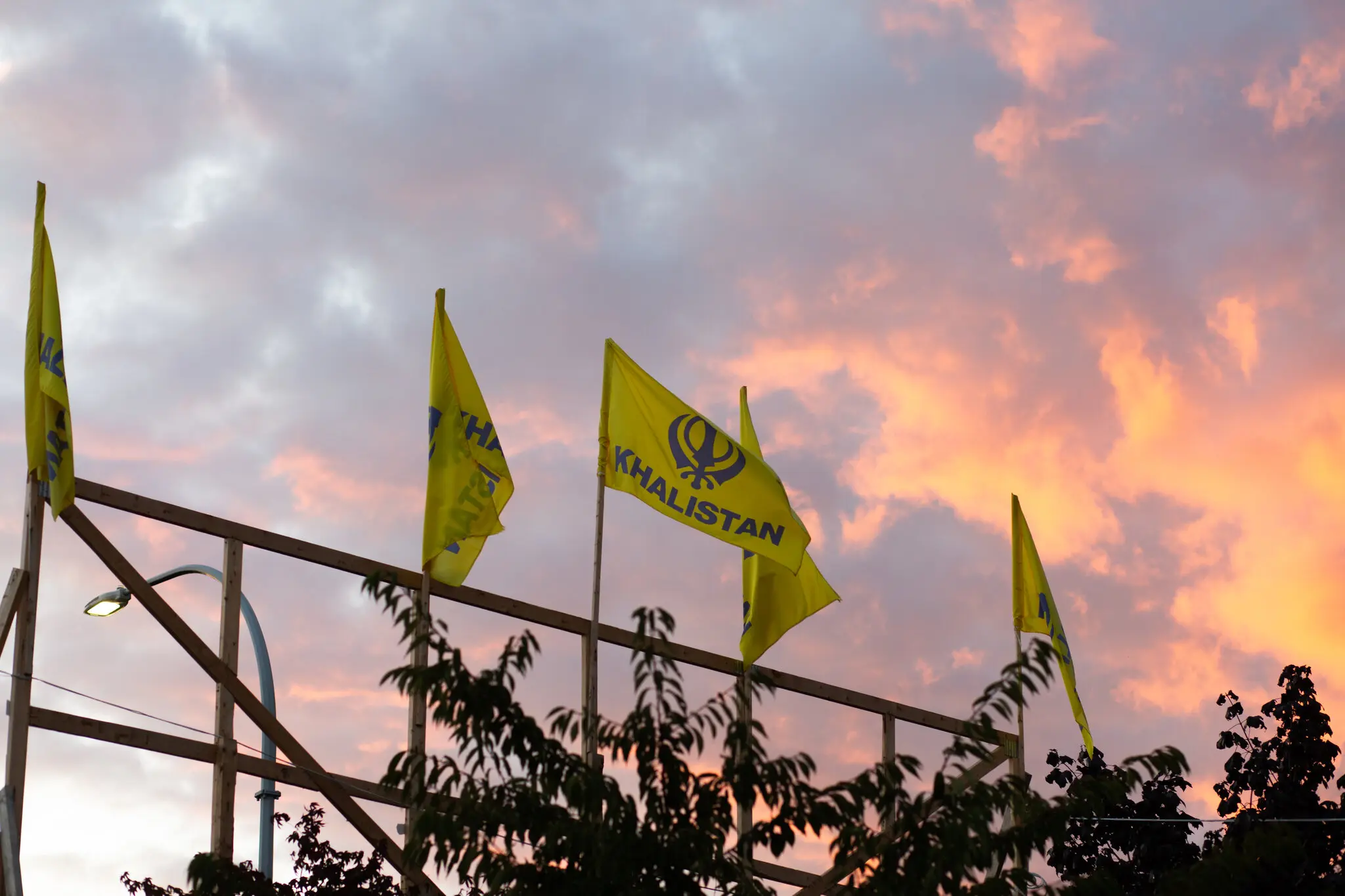 Khalistan flags