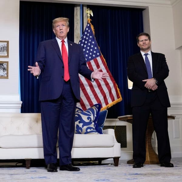 Trump speaks from a hotel in D.C.