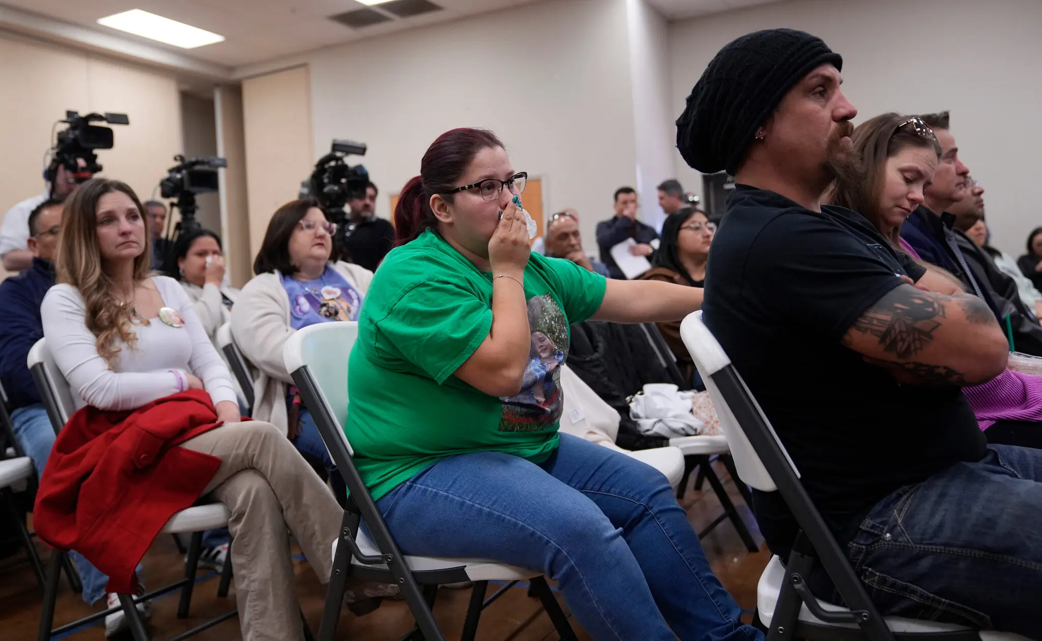 Relatives of victims of the Uvalde school shooting