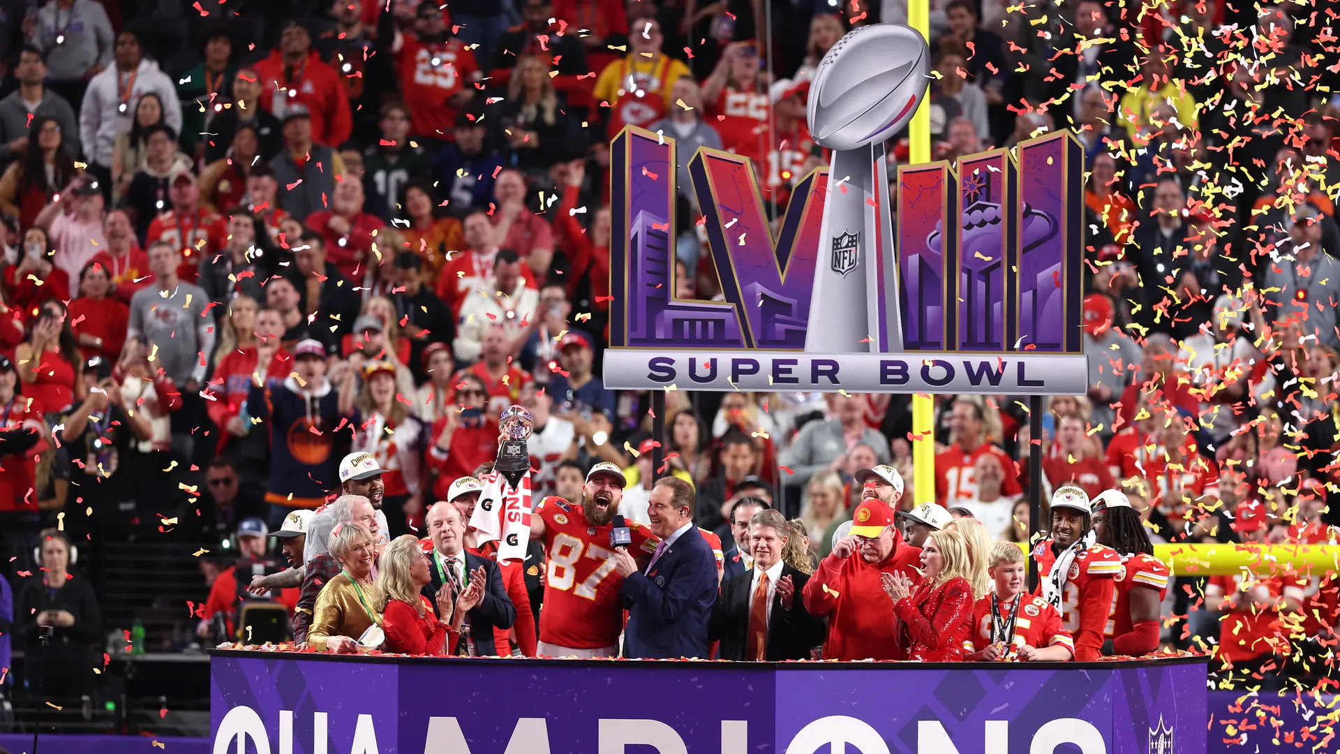 Super Bowl LVIII award ceremony