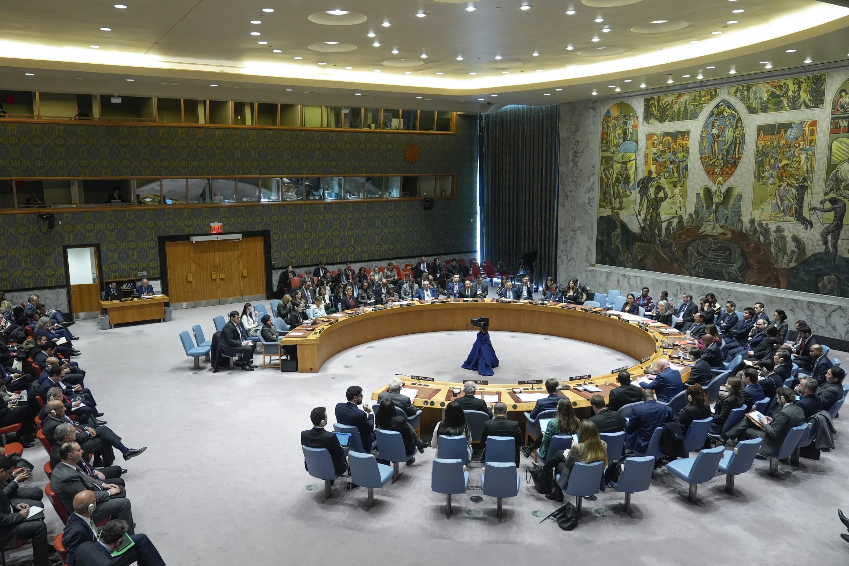 A UN Security Council meeting