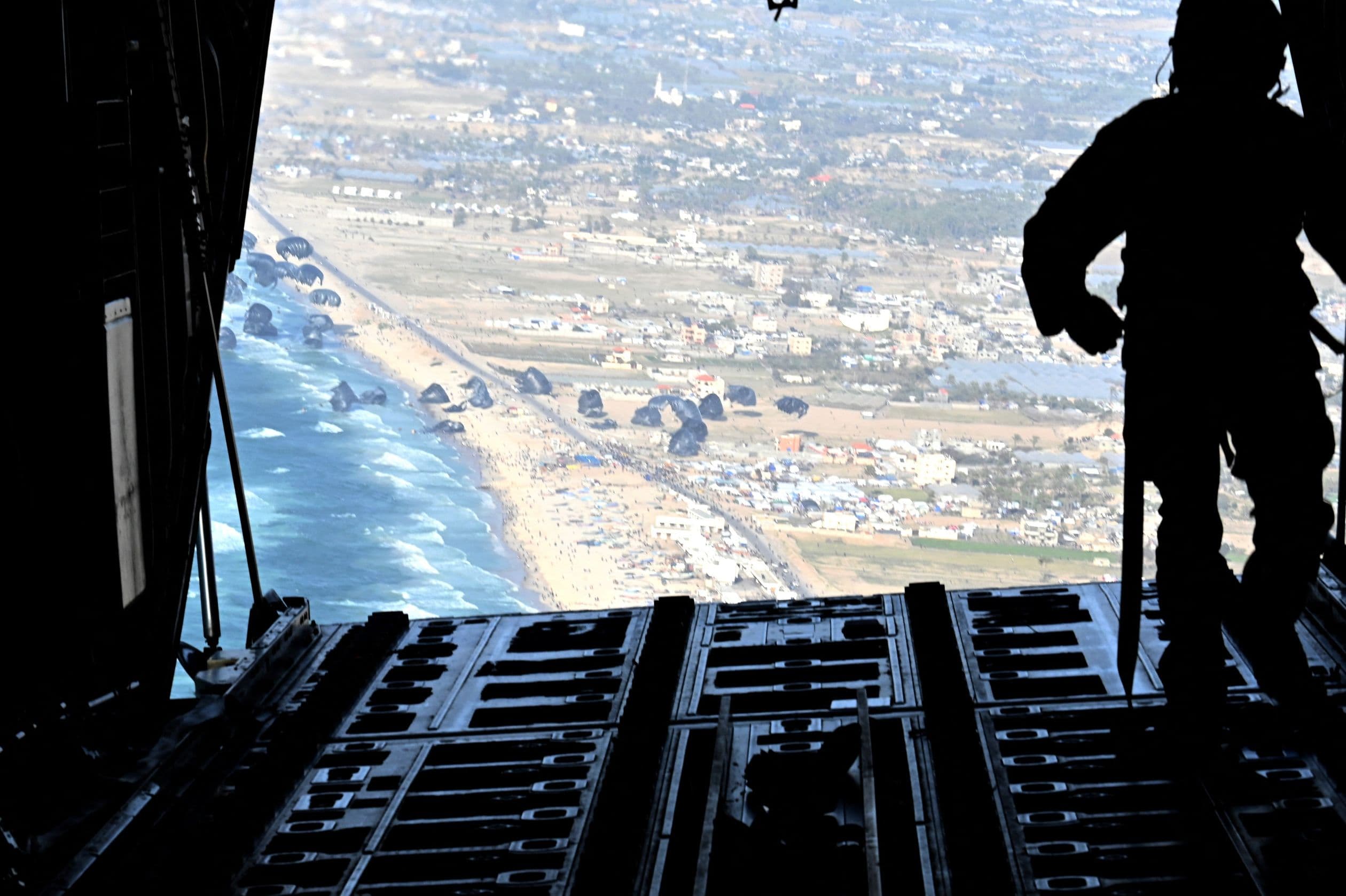 View from a US Air Force plane