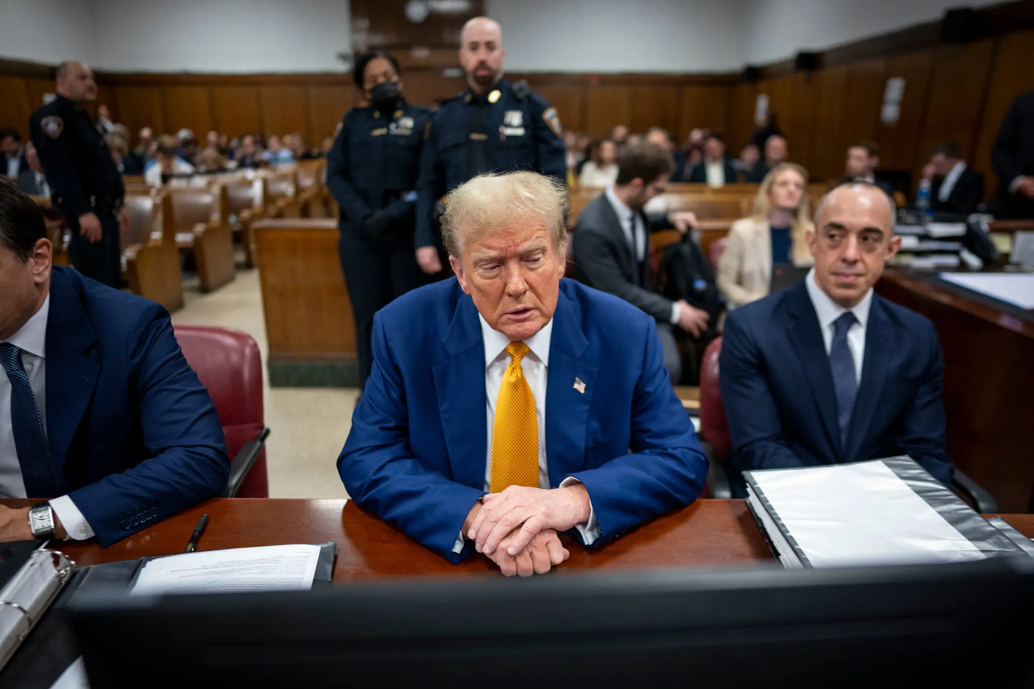 Trump in court