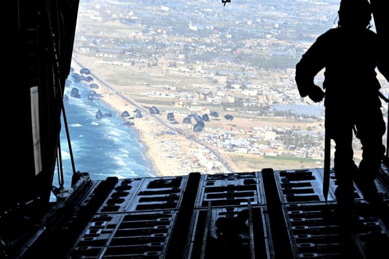 View from a US Air Force plane