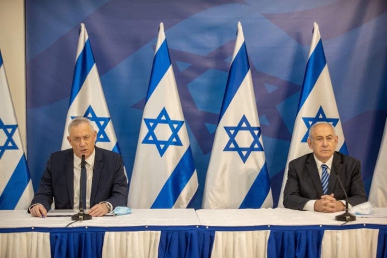 Benny Gantz and Benjamin Netanyahu