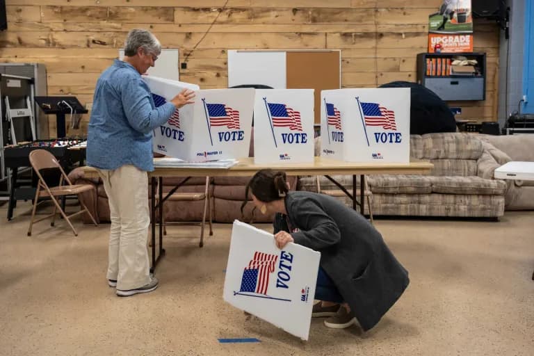 Voting stations across the country