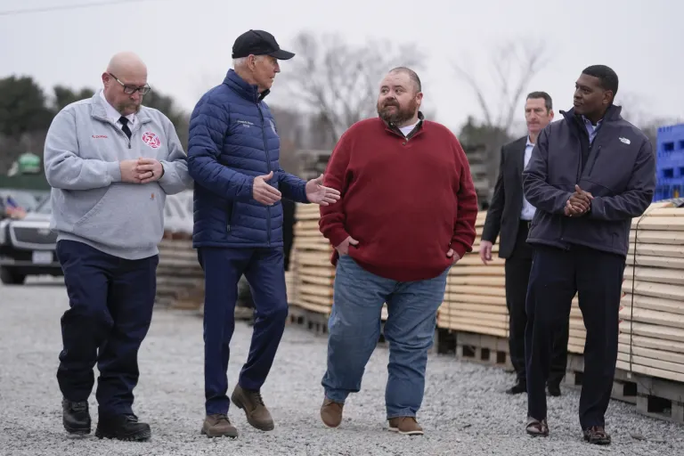 Biden visits an Ohio town