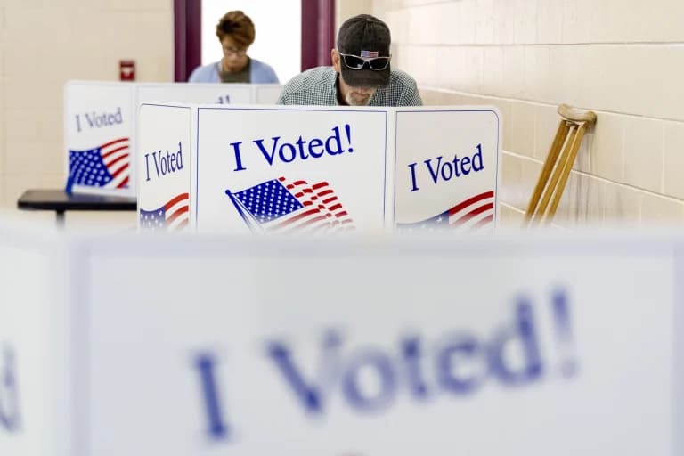 A voter in the South Carolina primary