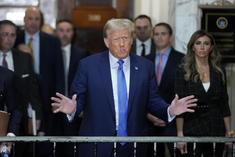 Trump in court
