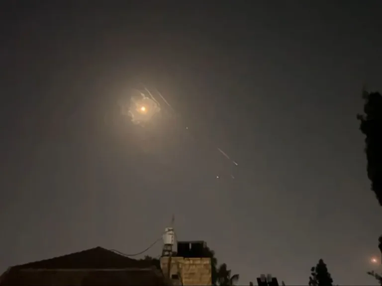 Rockets above Jerusalem