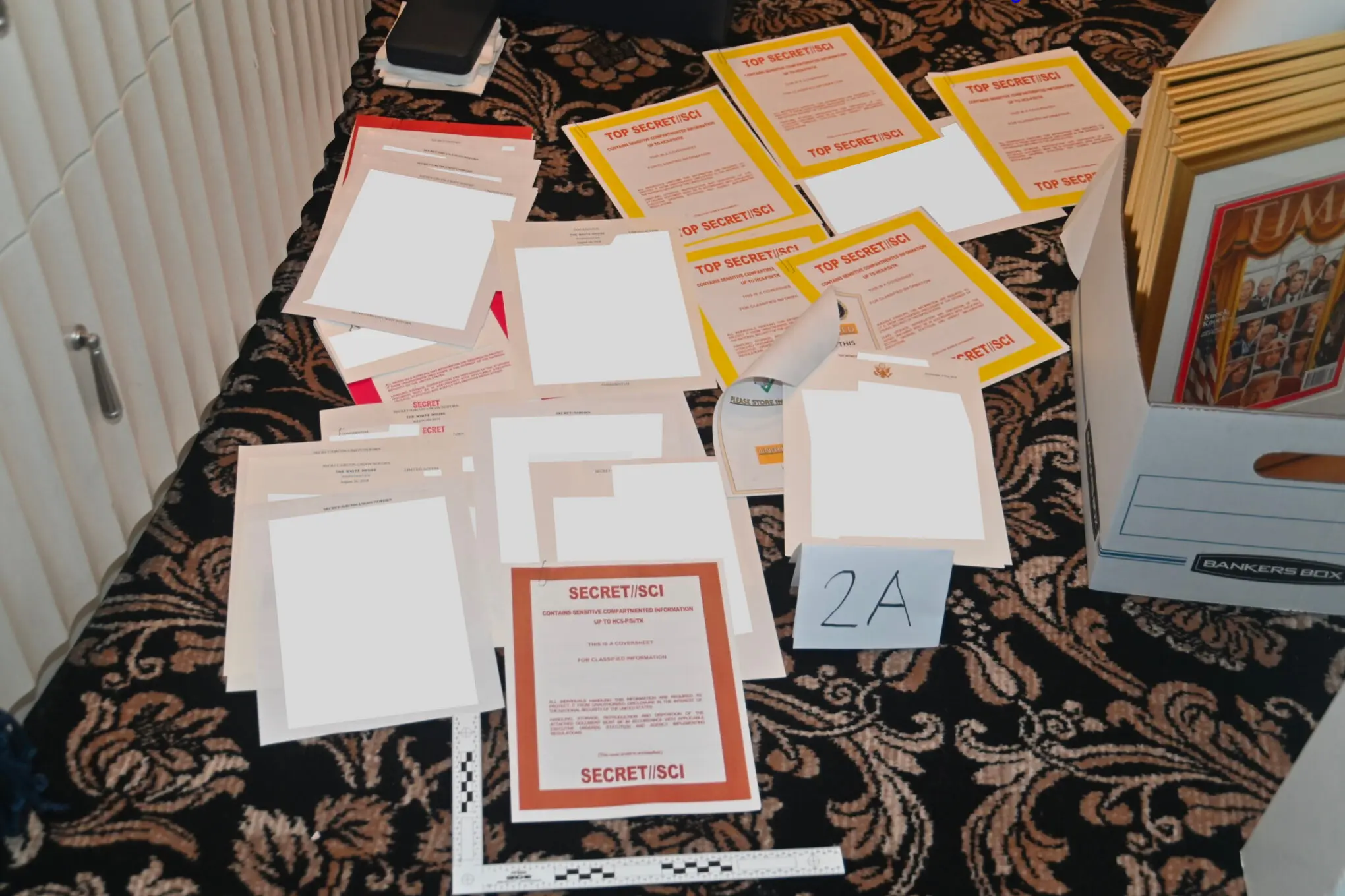Documents seized at former President Trump’s home.