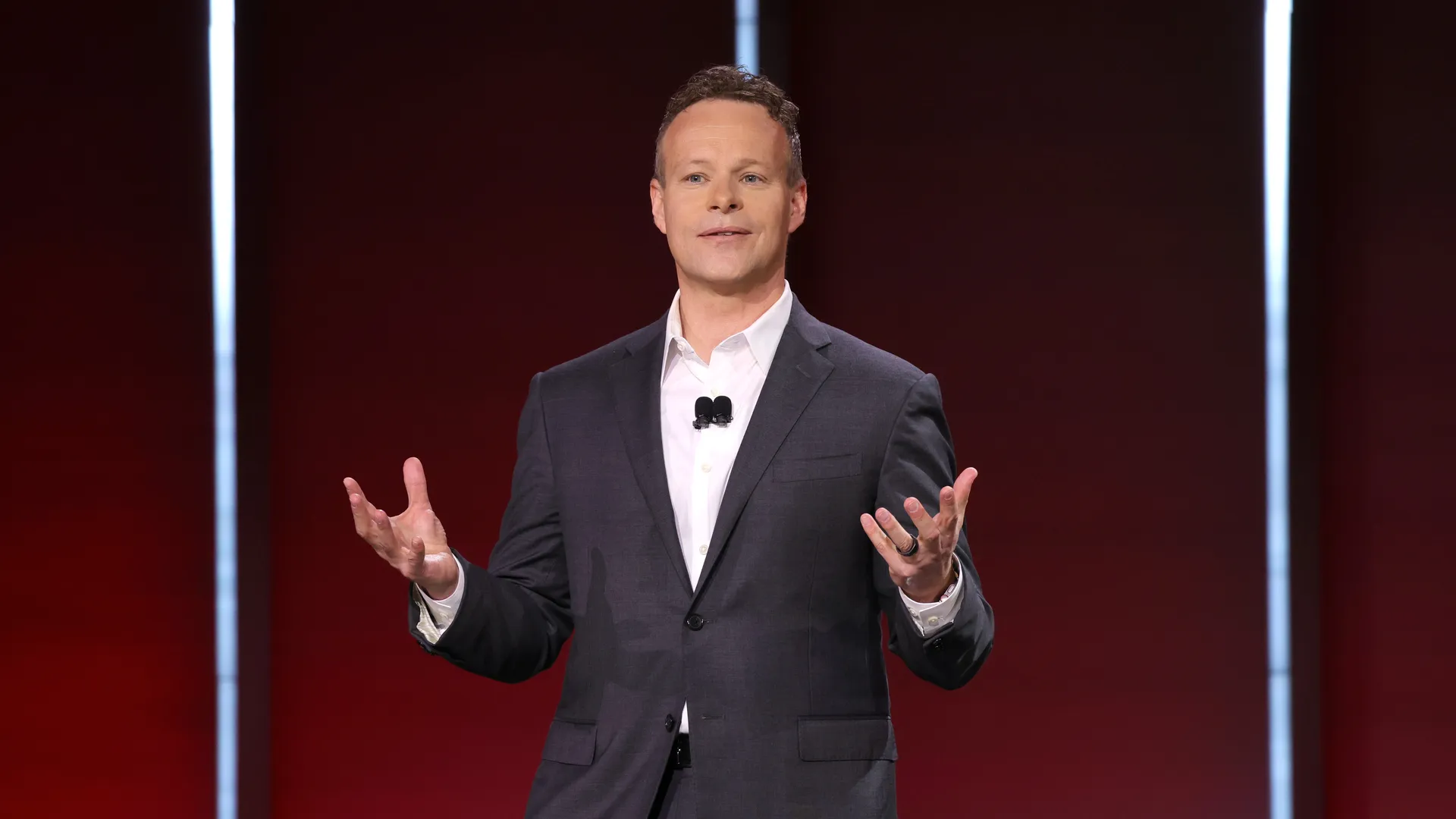 Chris Licht speaks onstage