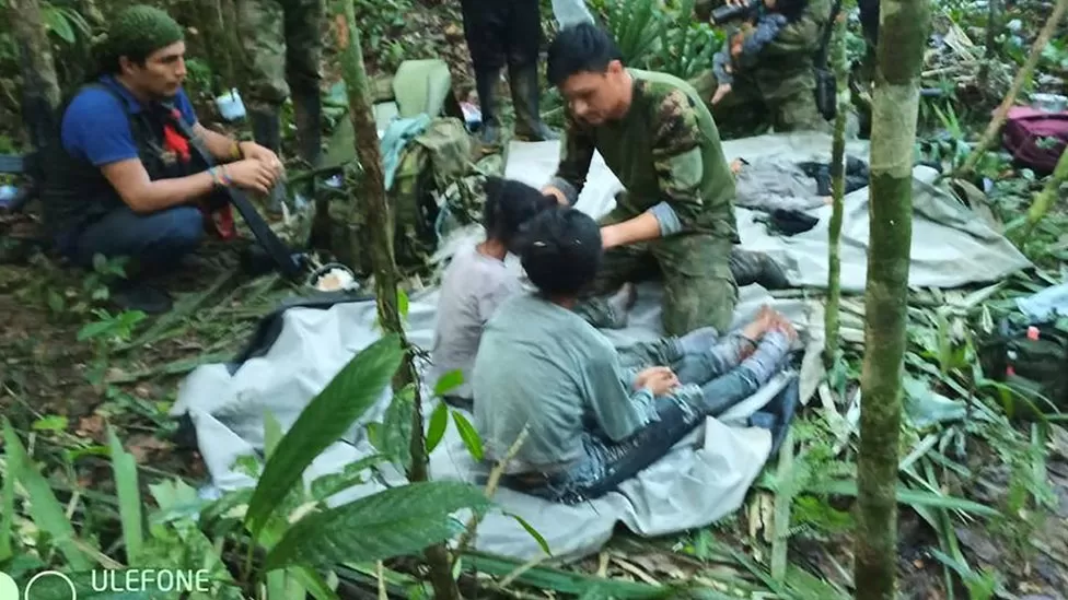 Children rescued after 40 days in the Amazon