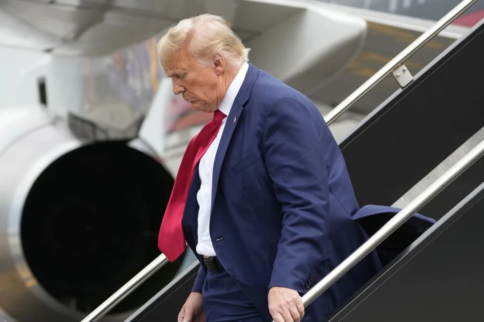Trump arrives in Washington DC for his arraignment