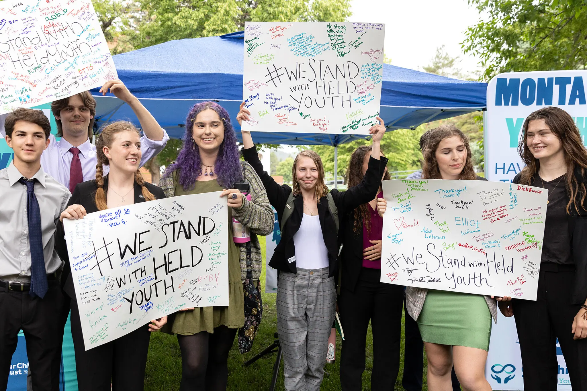 Youth plaintiffs in Held v Montana