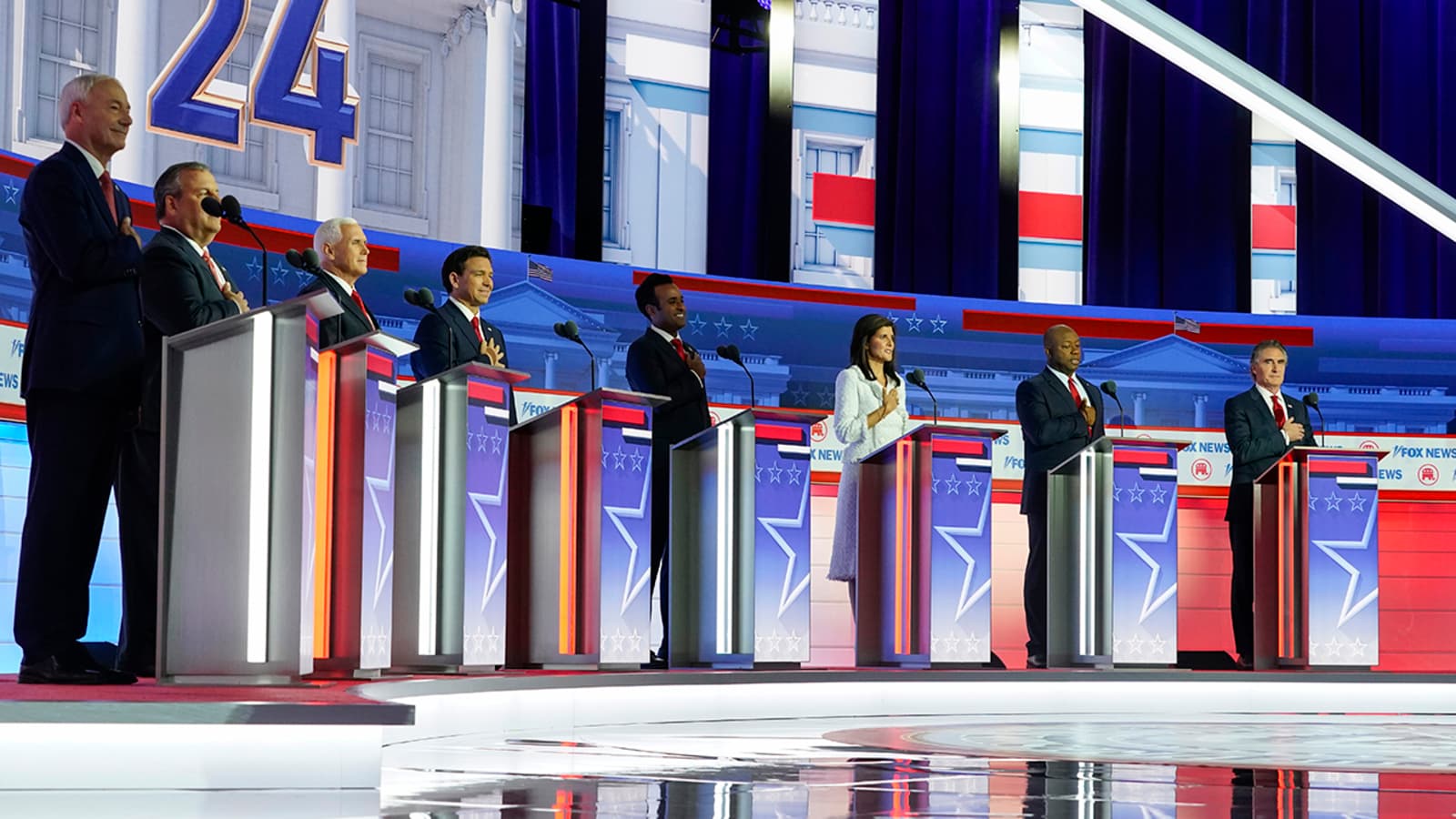 2024 Republican Debate stage