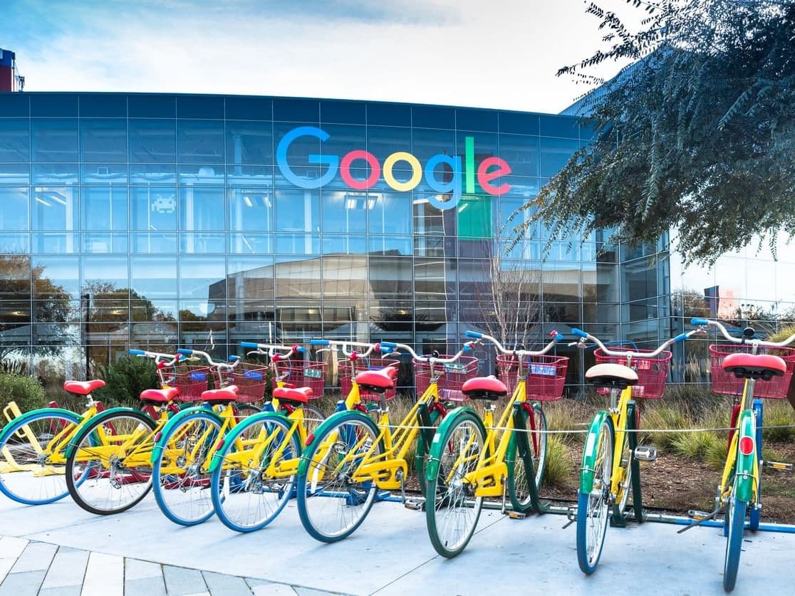 Google headquarters in Mountain View, California