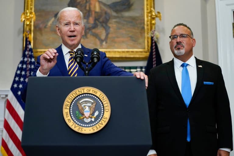 Biden speaking at the White House