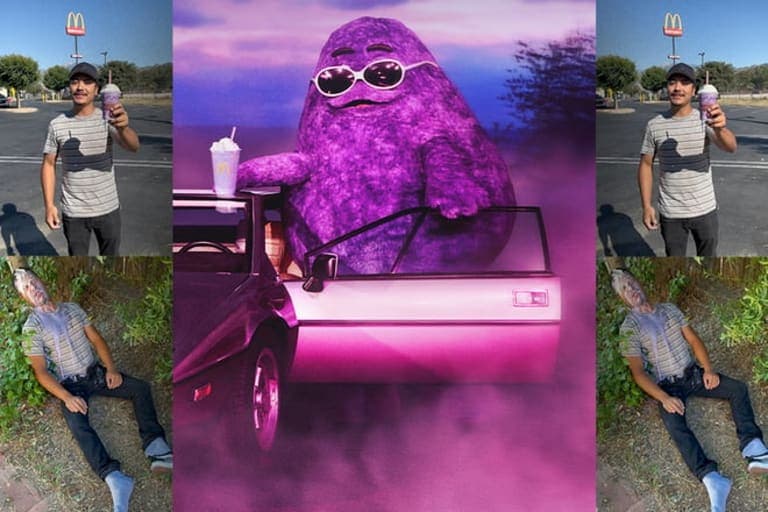 Grimace shake on TikTok