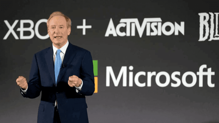 Microsoft President Brad Smith speaking in Washington DC