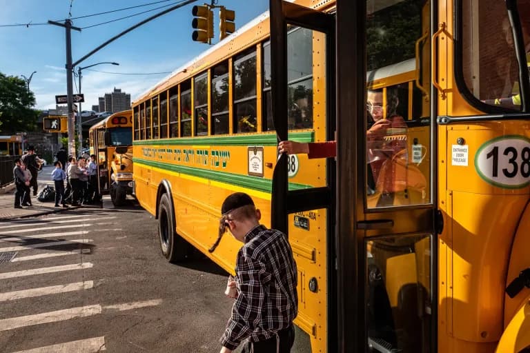 School bus for a Hasidic yeshiva